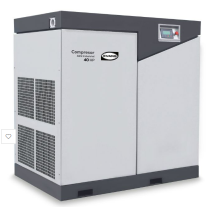 Compresor de Tornillo 40 HP 440V ;  Estacionario  EVANS