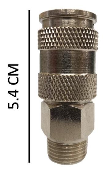 Cople rapido neumatico tipo macho de 3/8 para espigas de 3/8 - 1/4 npt