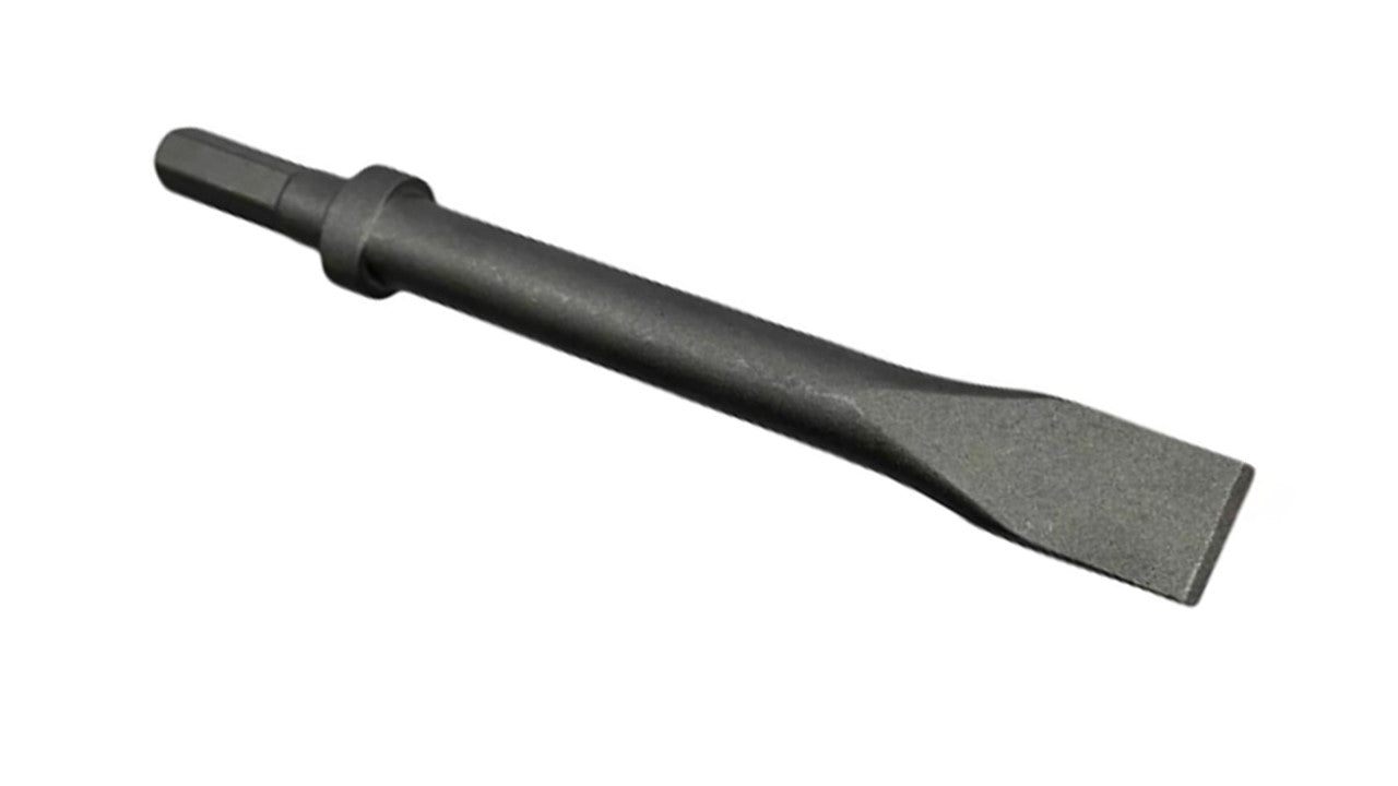 Cincel plano 304 Vástago .580 Hexagonal Cuello Oval De 9 PuLG Para Cincelador