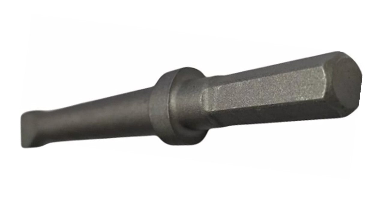 Cincel plano 304 Vástago .580 Hexagonal Cuello Oval De 9 PuLG Para Cincelador
