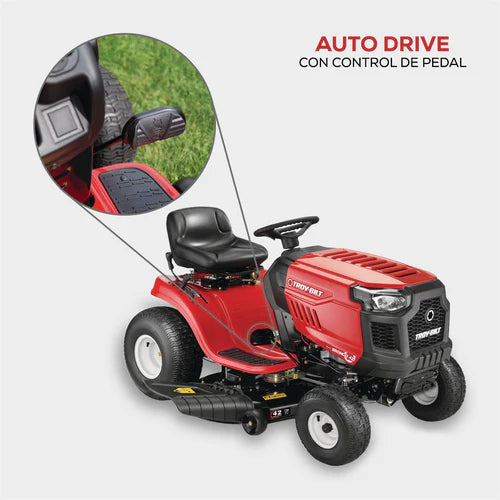 Tracto podador EVANS 19 HP – 42" de Corte y 7 Velocidades!