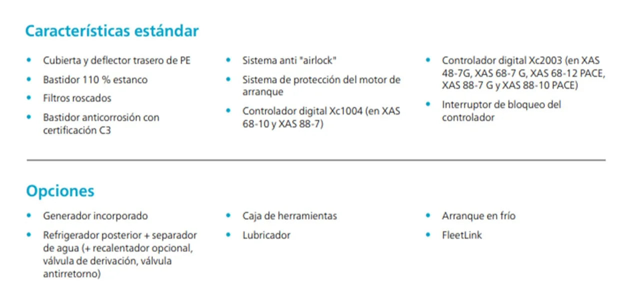 XAS88 Compresor Diesel Atlas Copco