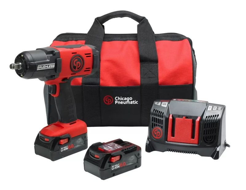 Cp 8849 Pistola llave de Impacto inalambrica de 1/2 Con Baterías  Cargador Y Estuche