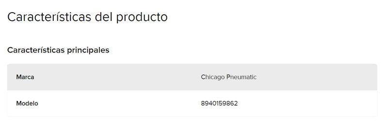 Resorte 8940159862 Chicago Pneumatic
