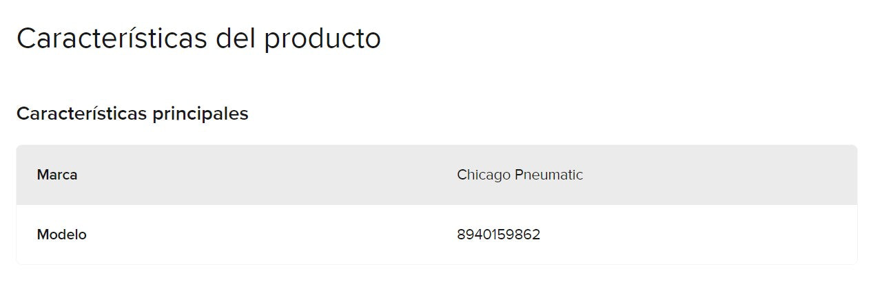 Resorte 8940159862 Chicago Pneumatic