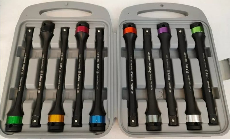 Juego De Extensiones  para llave de 1 / 2 De Límite De Par (10 Piezas) Astro