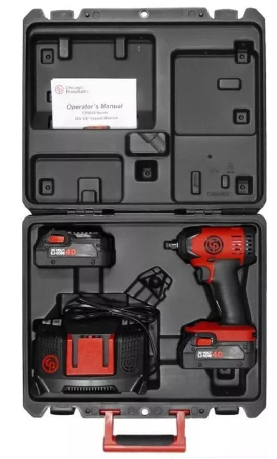 Cp 8828 llave Pistola De Impacto 3/8 Baterías Cargador Y Maletin Chicago Pneumati