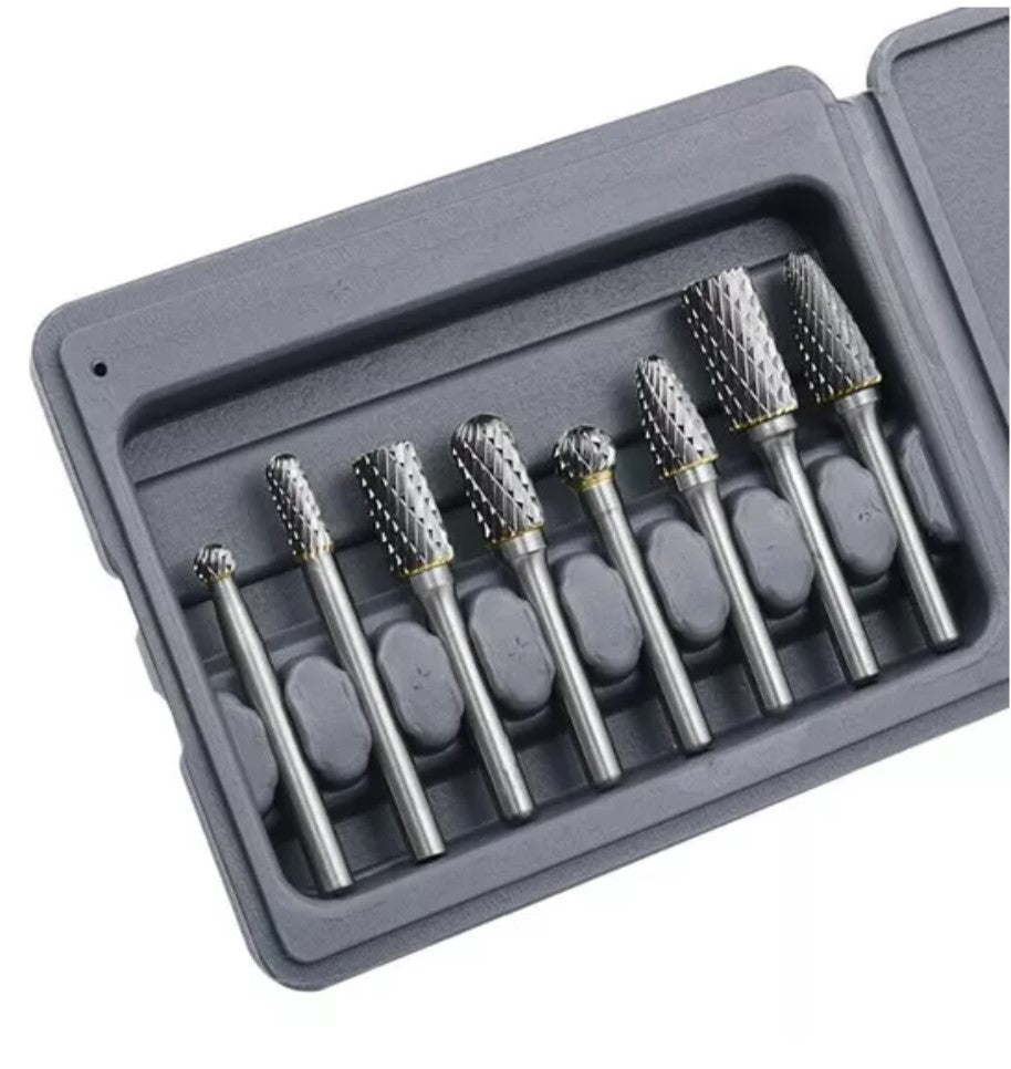 Juego De Fresas Rotativas De Tungsteno, Limas Rotativas para turbina y amoladora