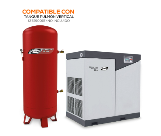 Compresor de Tornillo 50 HP 440V  Estacionario Evans