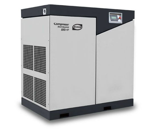 Compresor de Tornillo 100HP 440V Estacionario Evans