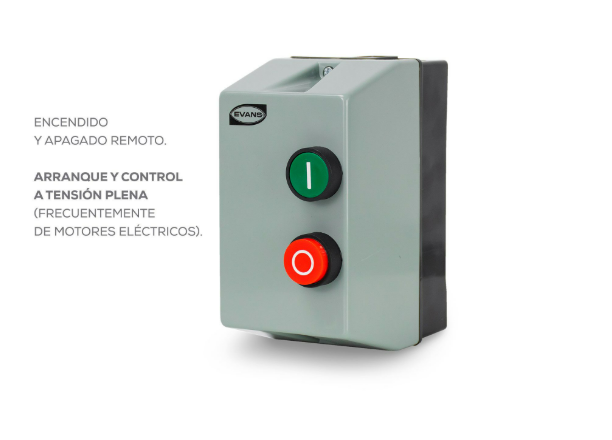 Arrancador Evans 5 HP 220V CA  Control de Arranque y Protección de Motores Eléctricos