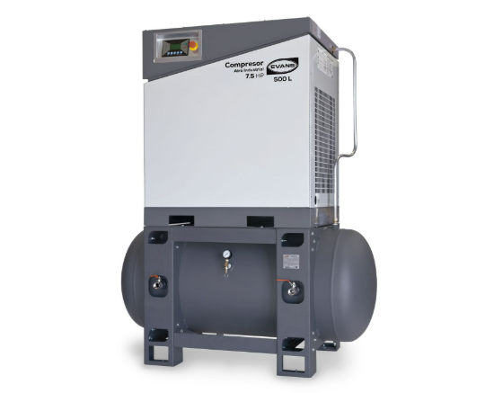 Compresor de Tornillo 7.5 HP 220V - Eficiencia y Rendimiento Continuo para la Industria Evans