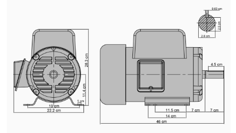 Motor Eléctrico EVANS 5 HP Monofásico Reversible – Potencia y Rendimiento Superior para Aplicaciones Industriales 110 220 V