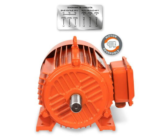Motor Eléctrico EVANS 5 HP Trifásico Reversible – Potencia y Versatilidad para Industrias 220 440 V
