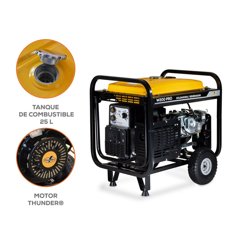 Soldadora/Generador EVANS 200A 13 HP – Potencia y Versatilidad en un Solo Equipo