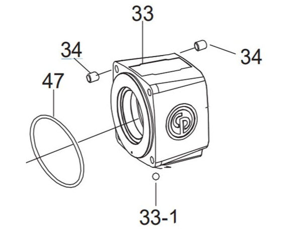 Refaccion 8940169476 Para Herramienta Chicago Pneumatic Kit De Housing Motor Complete