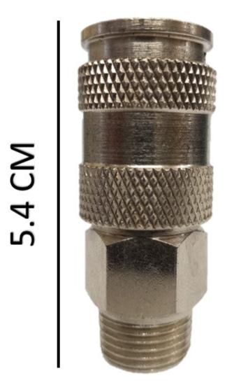 Juego cople rapido macho de 3/8 X 1/4 npt y espiga macho de 1/4 X 1/4 npt