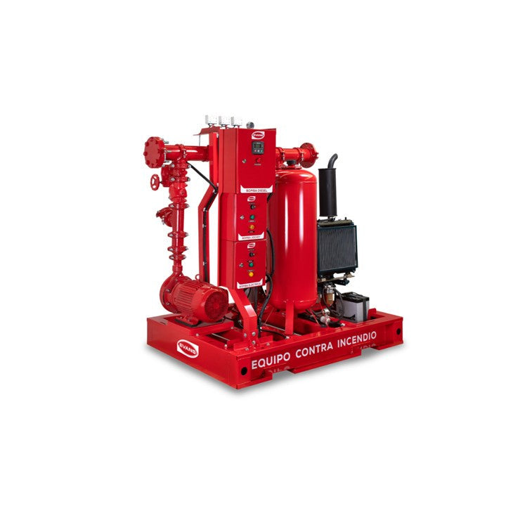 Equipo de Bombeo Contra Incendio 20+10 HP - Bomba Diesel y Eléctrica | EVANS
