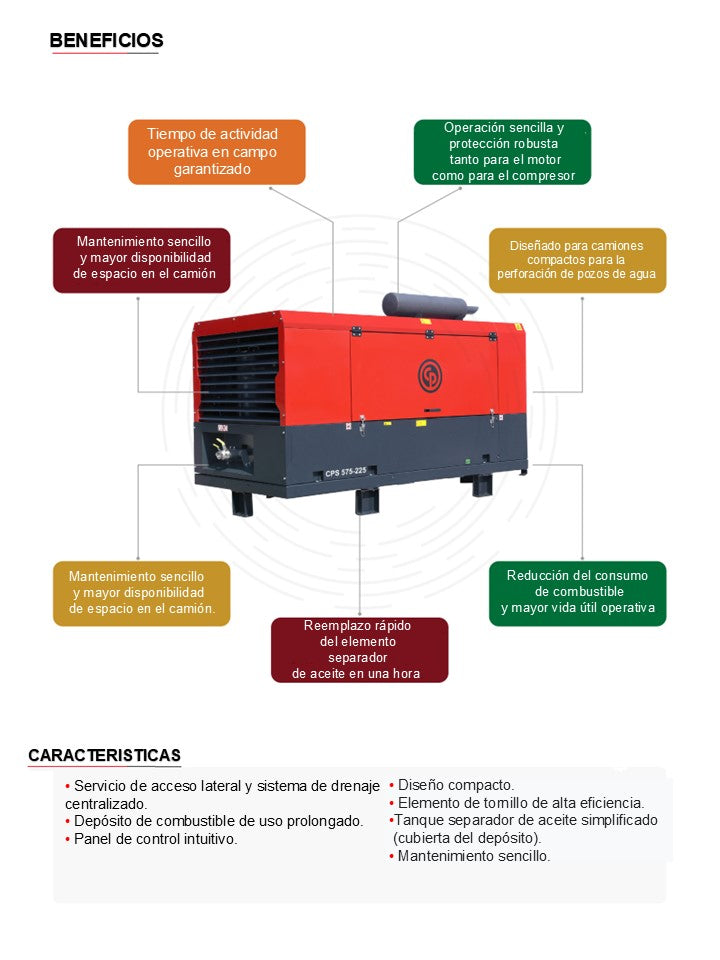Compresor CPS 850-290 Compresor Diesel Chicago Pneumatic