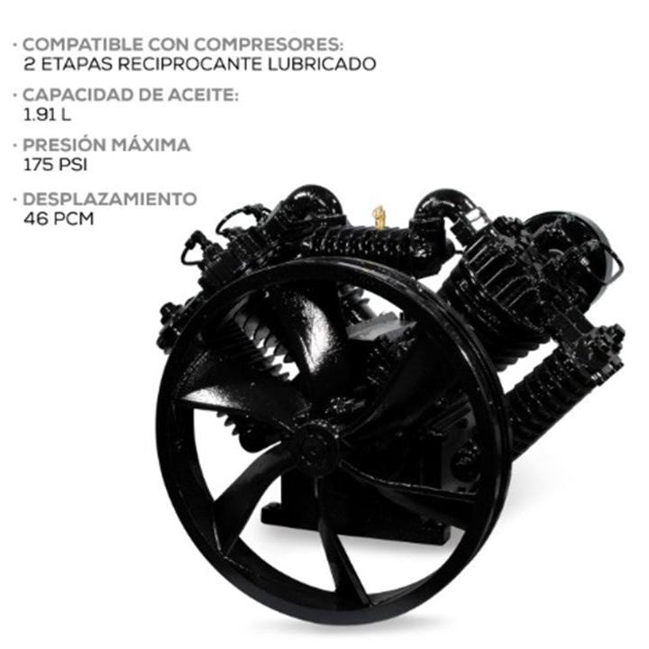 Cabezal de Pistón 15 HP para compresor Lubricado