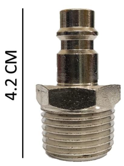 Juego Cople rapido macho de Rosca 1/2 X 3/8 - espiga rosca macho de 1/2 X3/8 npt