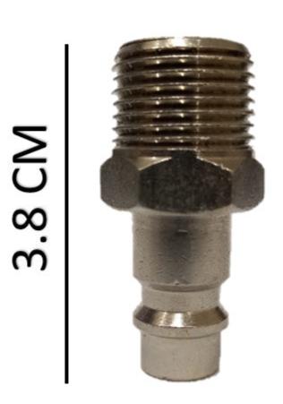 Juego cople rapido rosca macho 3/8 X 3/8 npt  y espiga macho de 3/8 X 3/8 npt