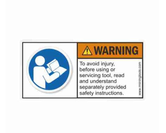 Refaccion 3310160200 Para Herramienta Chicago Pneumatic Etiqueta De Seguridad