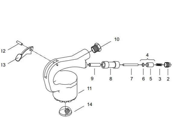 Refacción CP Z9983830 Handle set / Conjunto de manija