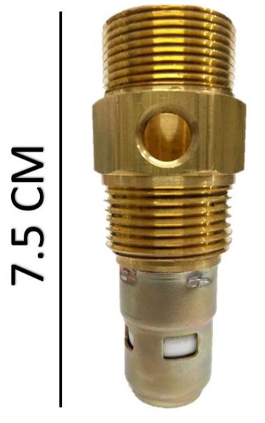 Valvula check macho de 3/4 para compresor