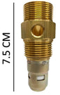 Valvula check macho de 3/4 para compresor