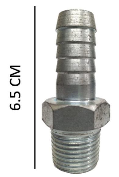 Espiga macho de 1/2 X 1/2   macho  rosca para herramienta neumatica