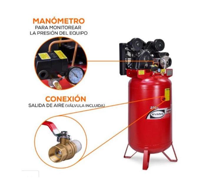 Compresor 1 Etapa 5HP 235L - EVANS