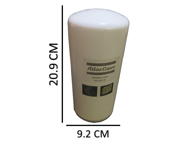 Filtro de aceite 1622087100 Atlas Copco