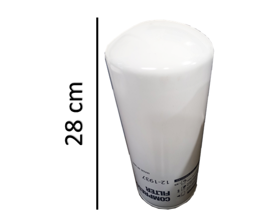 Filtro de aceite 12-1937 para compresor de tornillo MRO