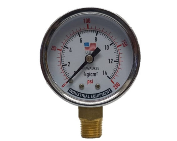 Manometro Milwaukee de 200 psi para compresor
