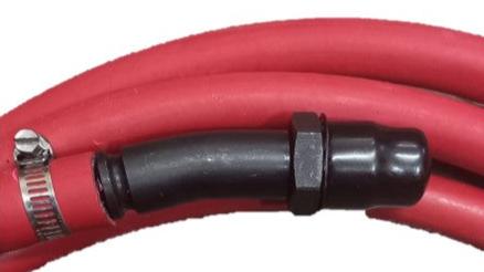 Manguera neumatica de 3/8" con conexiones espiga, 3 mts de largo