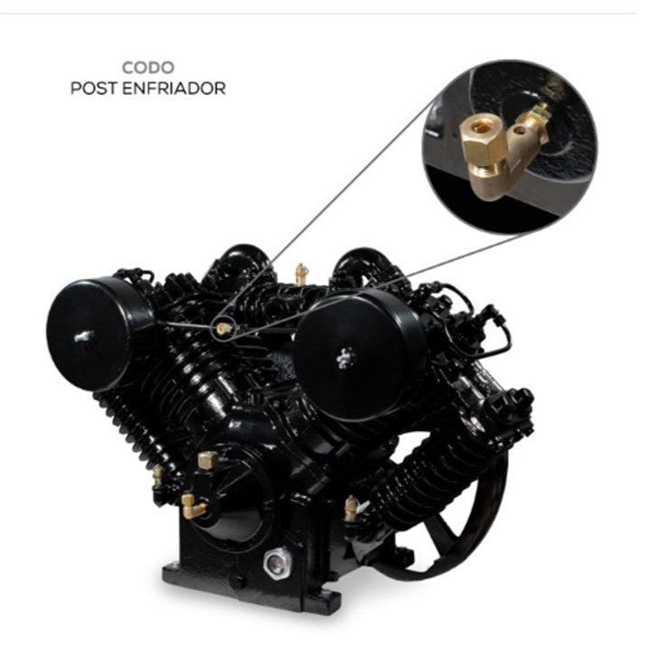 Cabezal de piston 10 HP para compresor Lubricado