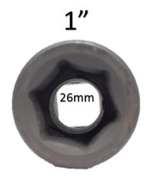 Dado de impacto hexagonal de 6 puntas 1 X 1