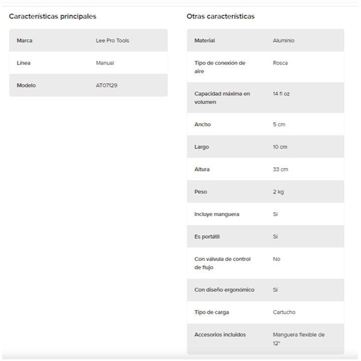 Pistola De Grasa Manual 14 Oz Manguera Flex 12 PuLG