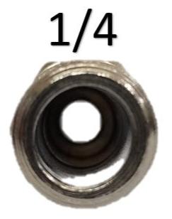 Espiga rosca macho de 1/4 X 1/4 ntp para herramienta neumática