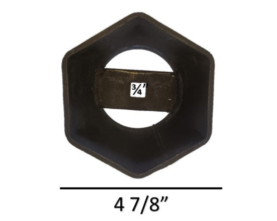 Dado Hexagonal Para Centro De Masa Century OS 124 Mando De 3/4" X 4 7/8"