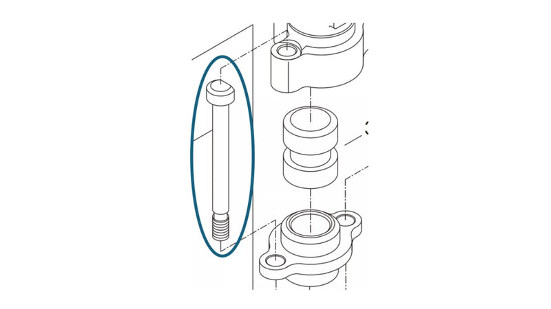 Refaccion R 047970 Refaccion Para Herramienta Chicago Pneumatic Tornillo Lateral / Bolt Front head