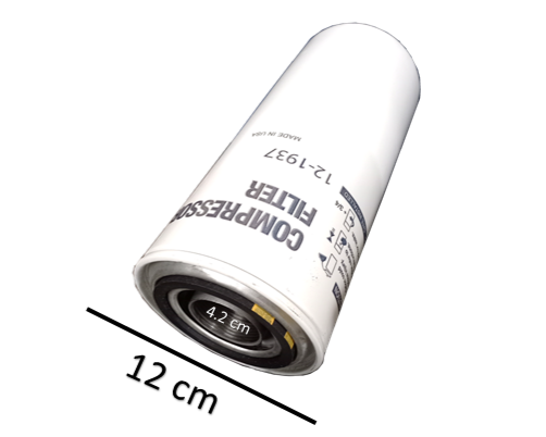 Filtro de aceite 12-1937 para compresor de tornillo MRO