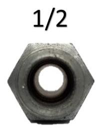 Espiga macho de 1/2 X 1/2   macho  rosca para herramienta neumatica