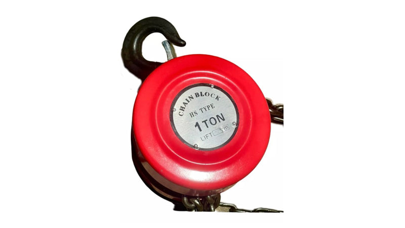 Polipasto Garrucha Manual de 1 Tonelada Con Cadena De 3 Metros