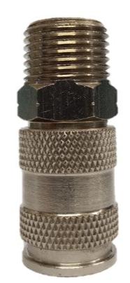 Juego cople rapido macho de 1/2 X 1/4 npt y espiga macho de 1/4 X 1/4 npt