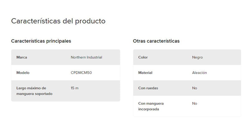 Carrete Retractil Para Manguera De Aire Soporta Hasta 15 METROS DE CALIBRE 3 / 8