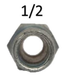 Espiga macho de 1/2 X 1/2   macho  rosca para herramienta neumatica