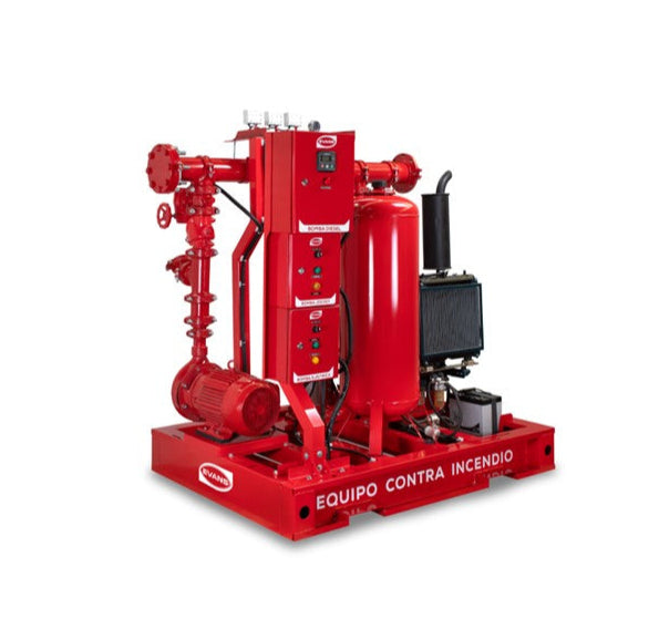 Equipo de Bombeo Contra Incendio 20+10 HP - Bomba Diesel y Eléctrica | EVANS
