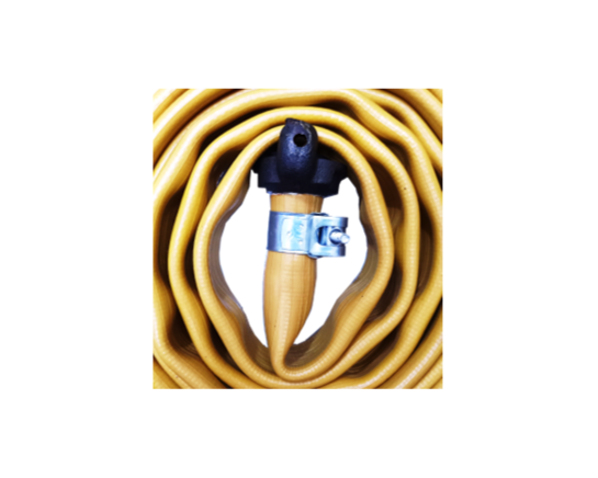 Juego de mangueras planas de alta presión con conexiones garra 3/4" Pulg - 600 psi